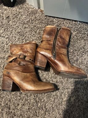 Bed Stu Women's Rowdy Leather Booties 8.5